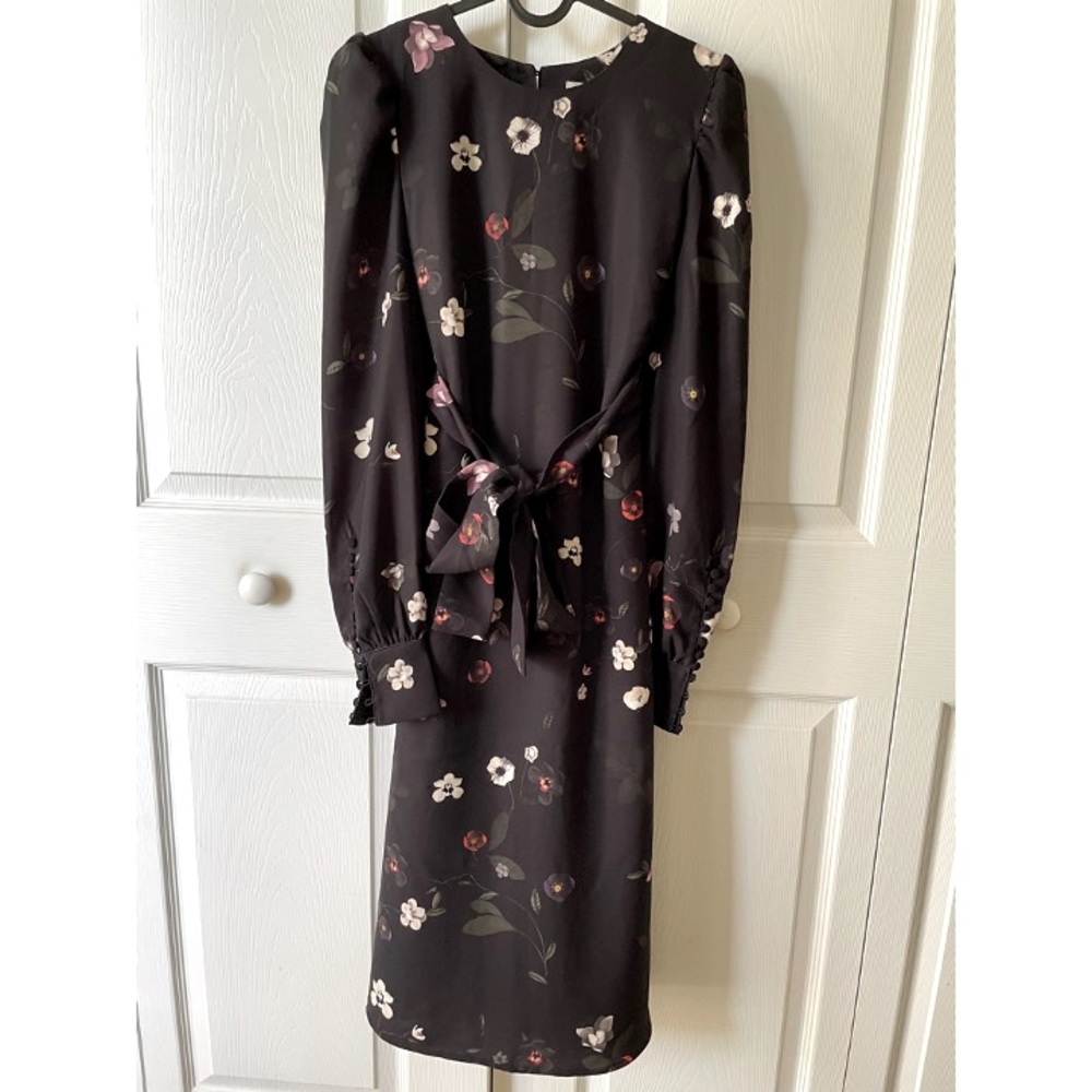 H&M floral long sleeve dress
